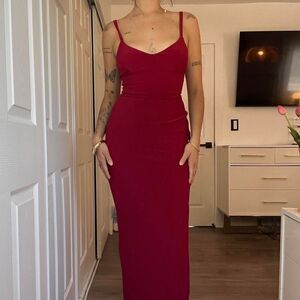 AYM Elva Maxi Dress – Merlot Red | New With Tags | Sexy Strappy Backless Bodycon